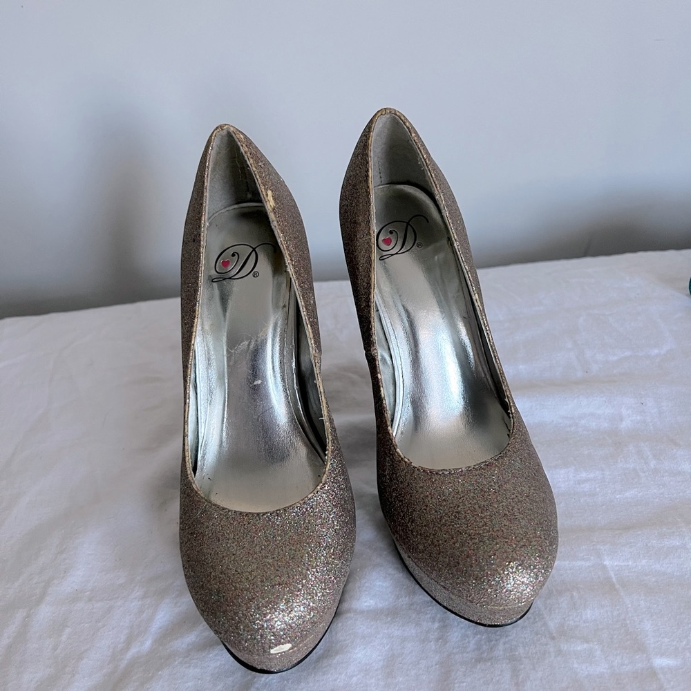 Glittery shoes